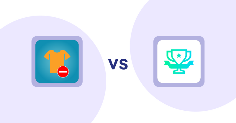 Shopify Product Display Apps: Products Unavailable vs らくらくランキング表示アプリ｜リテリア Ranking