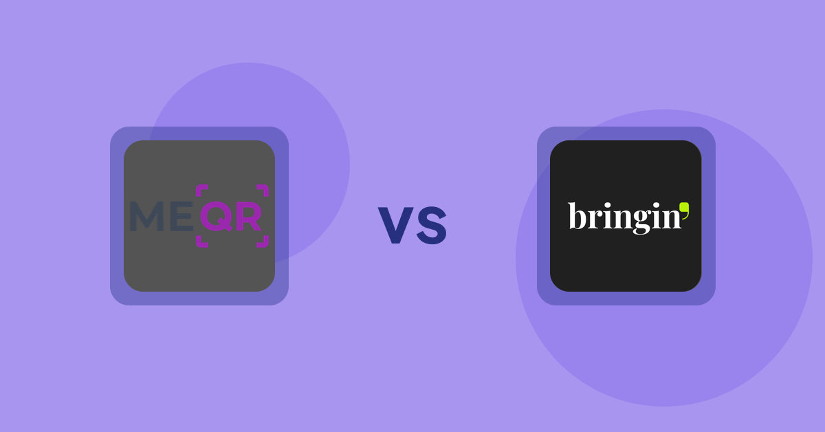 Shopify Product Display Apps: ME‑QR vs Bringin