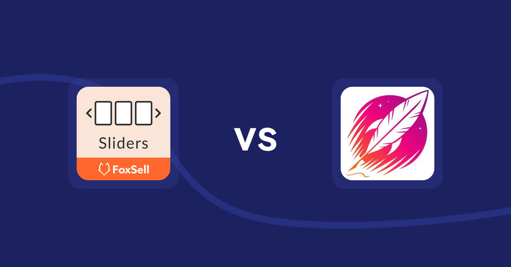 Shopify Product Display Apps: FoxSell Slider & Carousel vs Wordsmith: Content Generator
