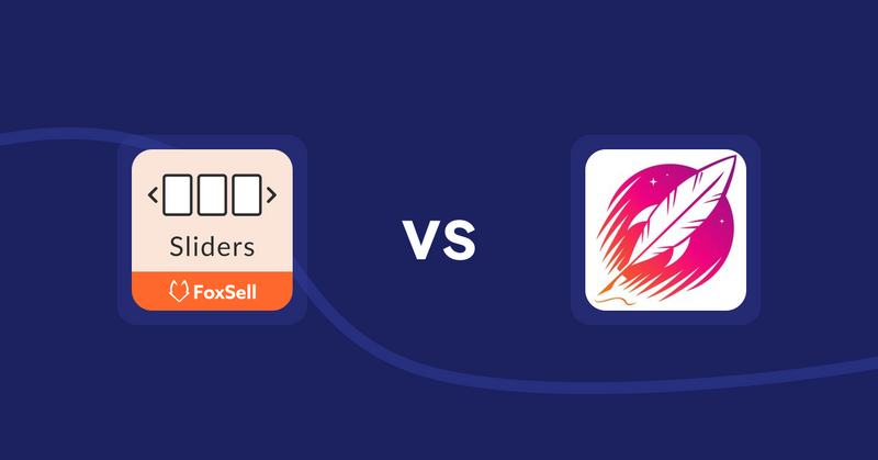 Shopify Product Display Apps: FoxSell Slider & Carousel vs Wordsmith: Content Generator