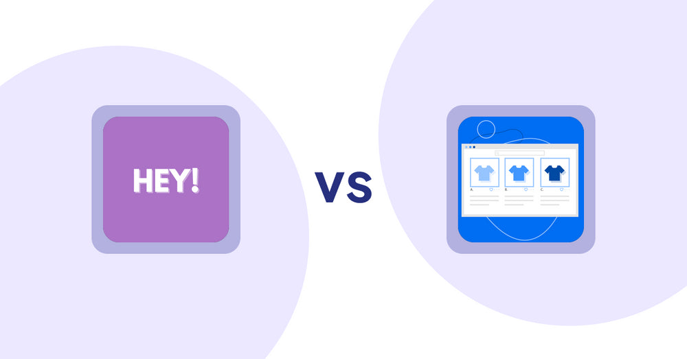 Shopify Product Display Apps: Hey! Product Page Banner & Text vs. Hura Product Showcase Builder