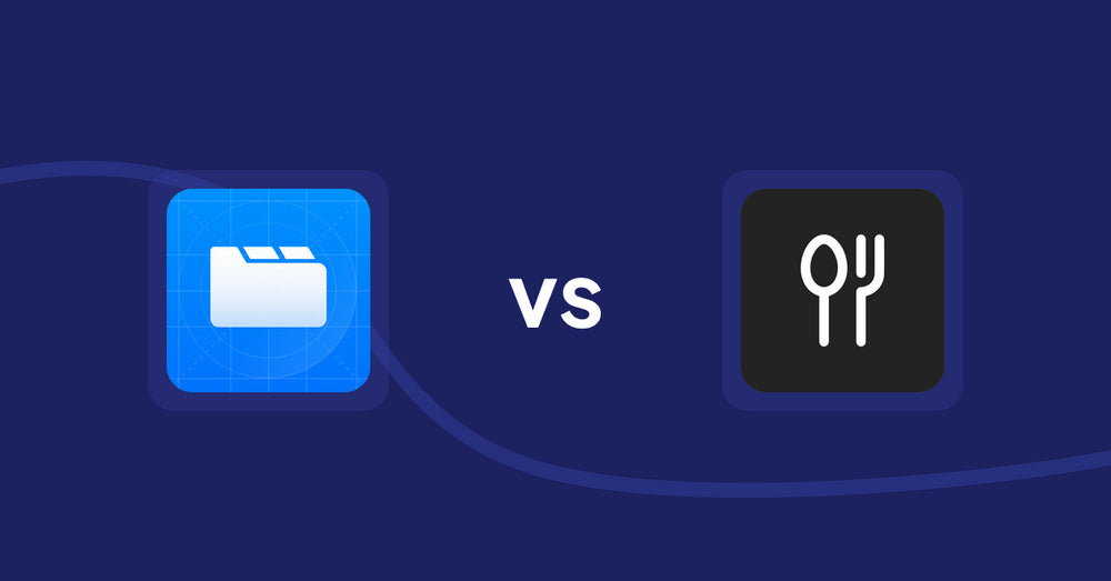 Shopify Product Display Apps: Easy Tabs ‑ Product Tabs vs ServeUp ‑ Restaurant Menu