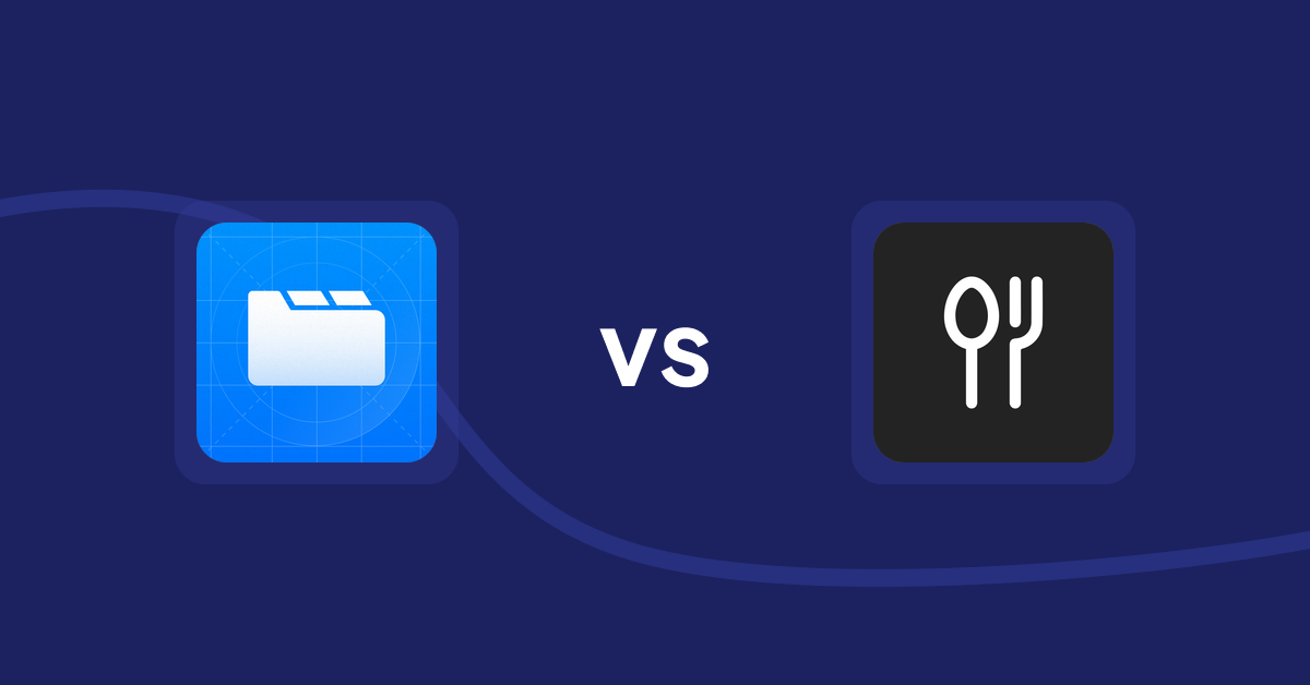 Shopify Product Display Apps: Easy Tabs ‑ Product Tabs vs ServeUp ‑ Restaurant Menu