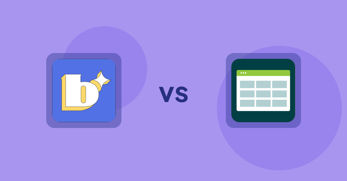 Shopify Product Display Apps: Because: CRO + Personalization vs Product Table