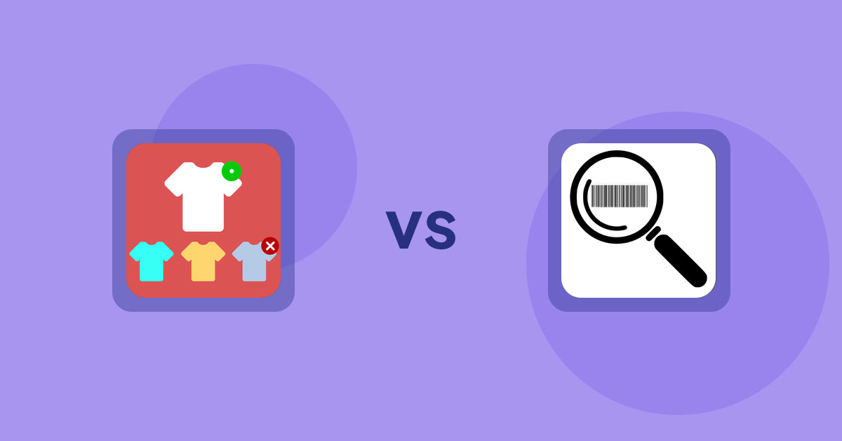 Shopify Product Display Apps: ST: Product & Collection Sort vs. ScanZ ‑ Find and Import Easy