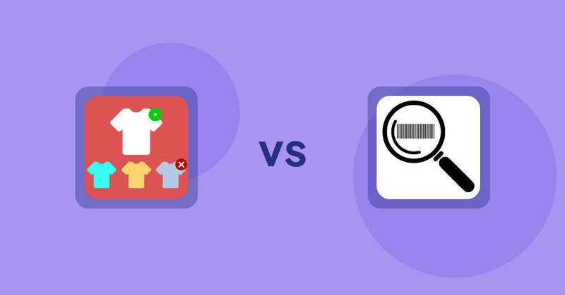 Shopify Product Display Apps: ST: Product & Collection Sort vs. ScanZ ‑ Find and Import Easy