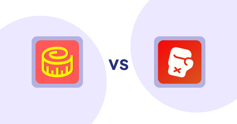 Shopify Product Display Apps: Snake Size Chart & Size Guide vs Knockout ‑ Hide Out Of Stock