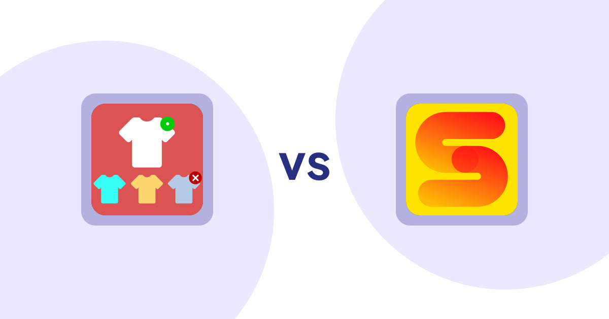 Shopify Product Display Apps: ST: Product & Collection Sort vs ST: Inventory & Sold Count pro