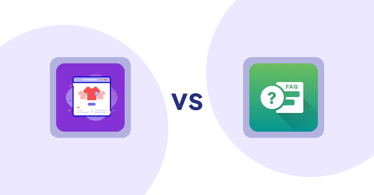 Shopify Product Display Apps: Variant Title Magic vs FAQ Expert: Product FAQ