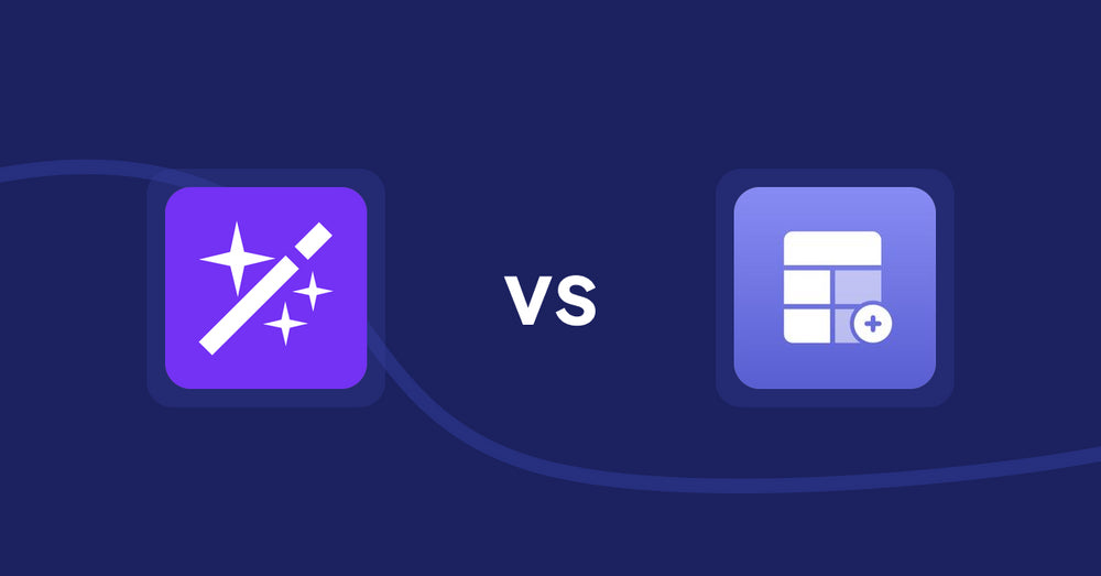 Shopify Product Display Apps: Magi ‑ AI Write Description vs Eazy Specification Tags Table