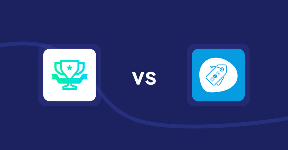 Shopify Product Display Apps: らくらくランキング表示アプリ｜リテリア Ranking vs Extendons Product Tag Images