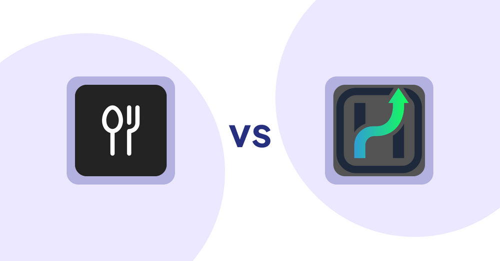 Shopify Product Display Apps: ServeUp ‑ Restaurant Menu vs. Heuristic Commerce