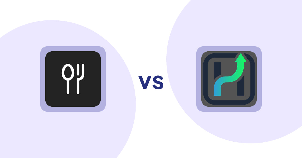 Shopify Product Display Apps: ServeUp ‑ Restaurant Menu vs. Heuristic Commerce