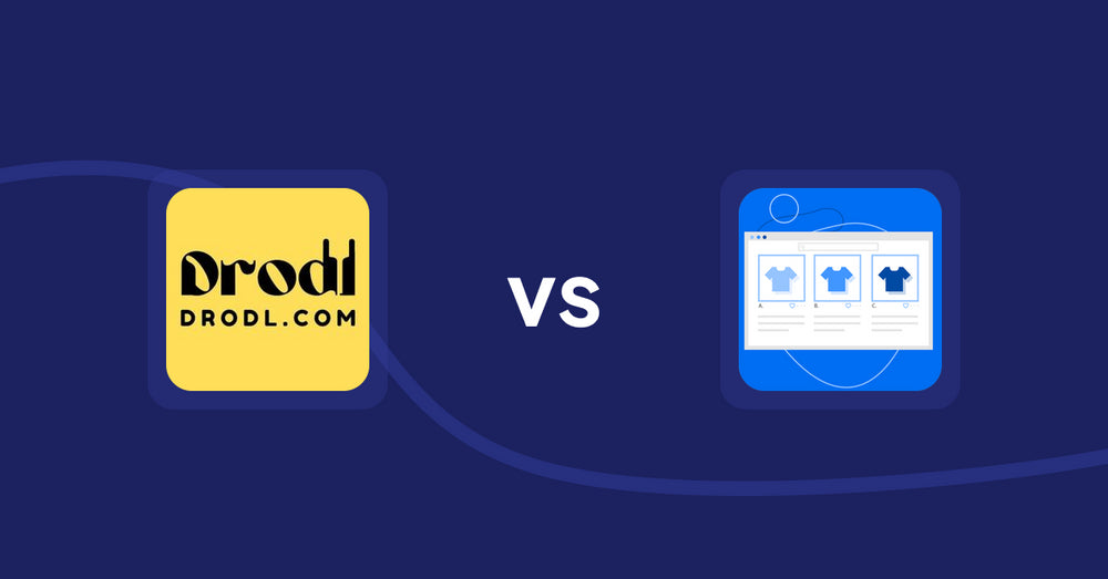 Shopify Product Display Apps: Drodl: Hide SoldOut Products vs Hura Product Showcase Builder