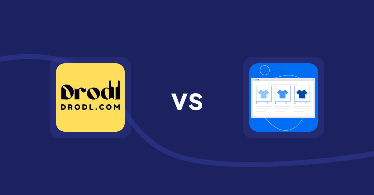Shopify Product Display Apps: Drodl: Hide SoldOut Products vs Hura Product Showcase Builder