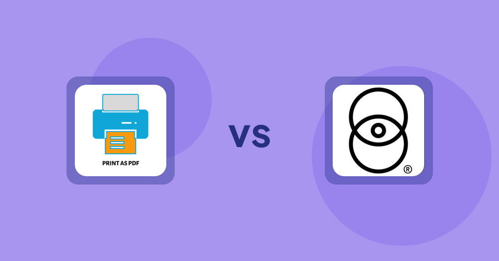 Shopify Product Display Apps: LitPDP ‑ Print as PDF vs Vudoo (Australia)