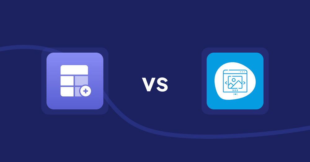 Shopify Product Display Apps: Eazy Specification Tags Table vs. Quick Product Navigator Slide