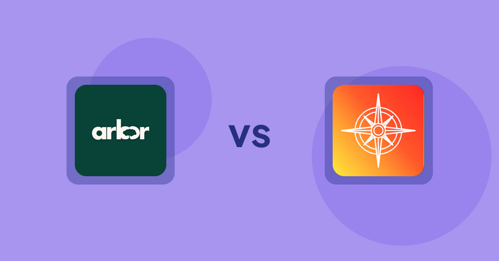Shopify Product Display Apps: Arbor ― Carbon Transparency vs Compass Navigation