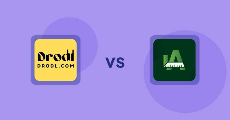 Shopify Product Display Apps: Drodl: Hide SoldOut Products vs Easy Size Chart by Akeans