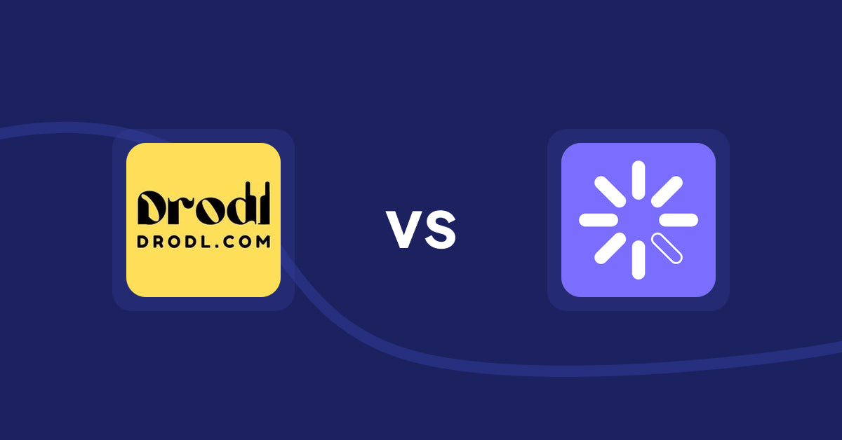Shopify Product Display Apps: Drodl: Hide SoldOut Products vs Quinn Shoppable Videos & Reels