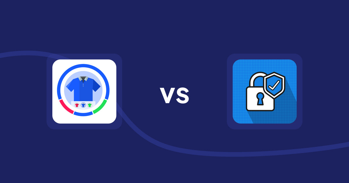 Shopify Product Display Apps: EVS ‑ Easy Variation Swatches vs B2B Essential Locks