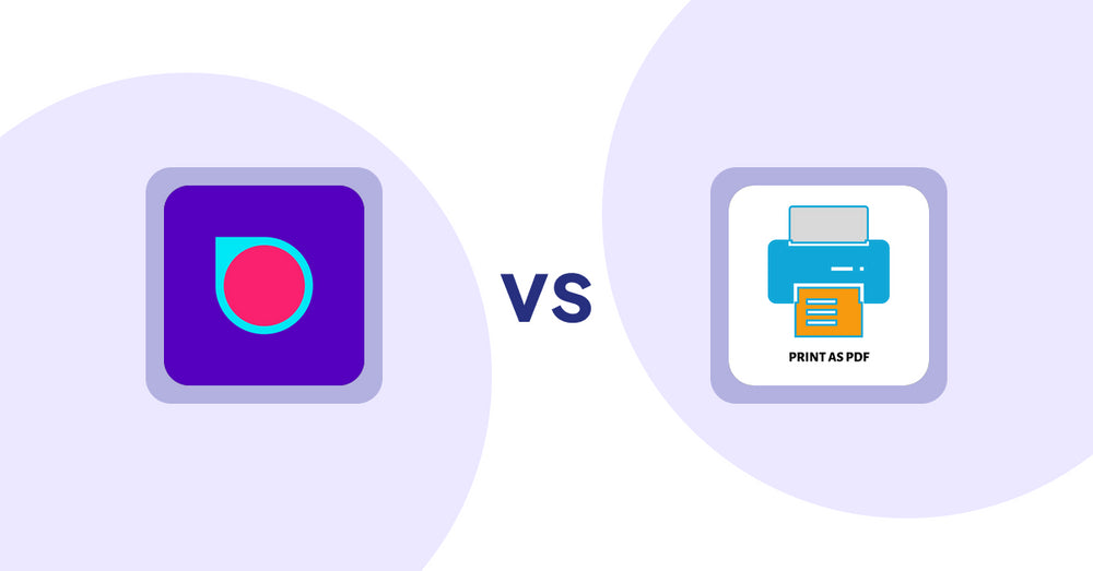Shopify Product Display Apps: Spotlight: Video Loops vs LitPDP ‑ Print as PDF