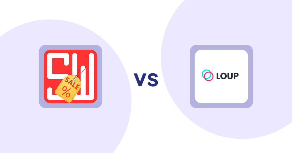Shopify Product Display Apps: Super Watermarks ‑ Badges vs Loup: Sell on Instagram