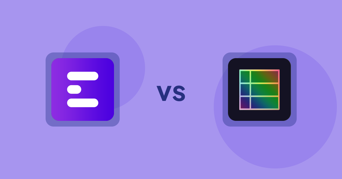 Shopify Product Display Apps: ANG Extra menu vs. TableFlow Specification Table