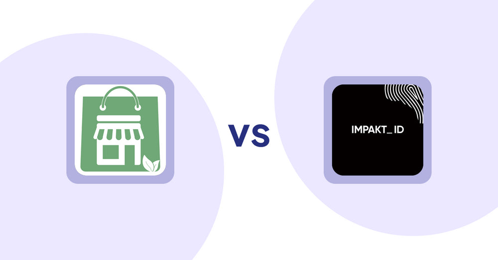 Shopify Product Display Apps: Greeniemart vs. IMPAKT ID: fashion CO2 tracker