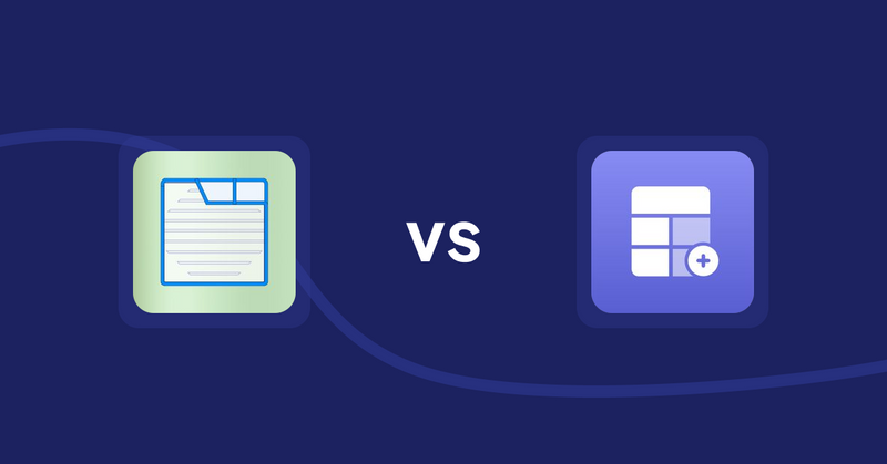 Shopify Product Display Apps: Ecom Product Descriptions vs Eazy Specification Tags Table