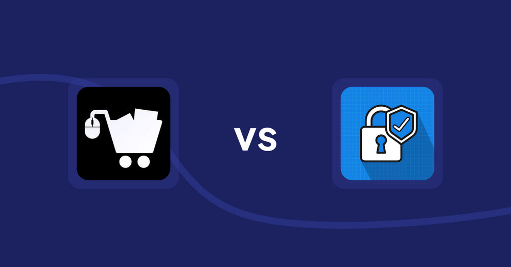 Shopify Product Display Apps: LM Add To Cart Sticky vs B2B Essential Locks