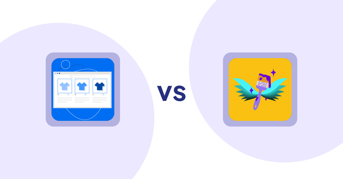 Shopify Product Display Apps: Hura Product Showcase Builder vs Badgfly ‑ Product Personalizer