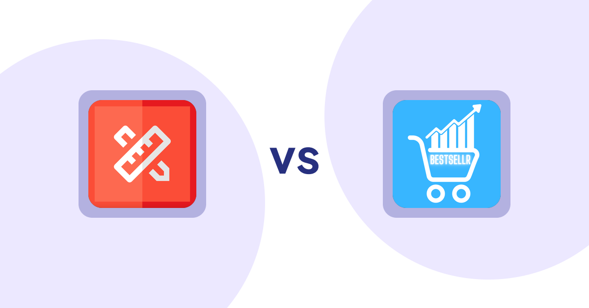Shopify Product Display Apps: RT: Size Chart, Size Guide vs Bestsellr