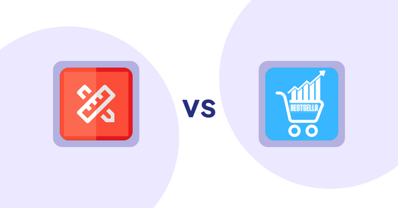 Shopify Product Display Apps: RT: Size Chart, Size Guide vs Bestsellr
