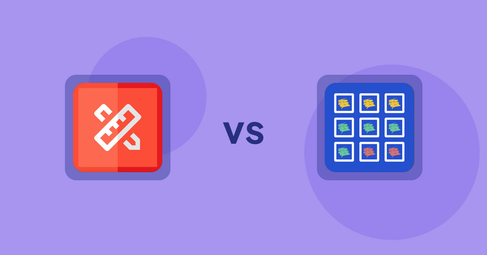 Shopify Product Display Apps: RT: Size Chart, Size Guide vs Pixc: Visual Merchandising