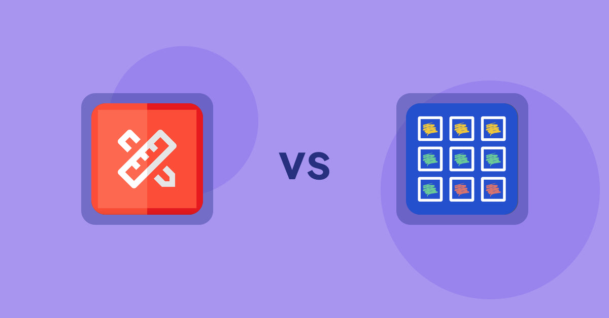 Shopify Product Display Apps: RT: Size Chart, Size Guide vs Pixc: Visual Merchandising