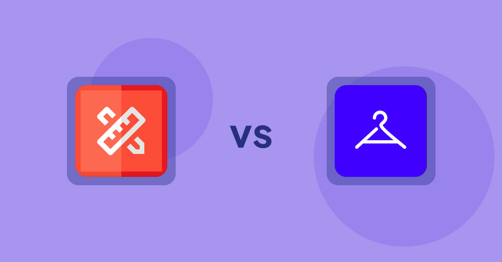 Shopify Product Display Apps: RT: Size Chart, Size Guide vs Aiuta