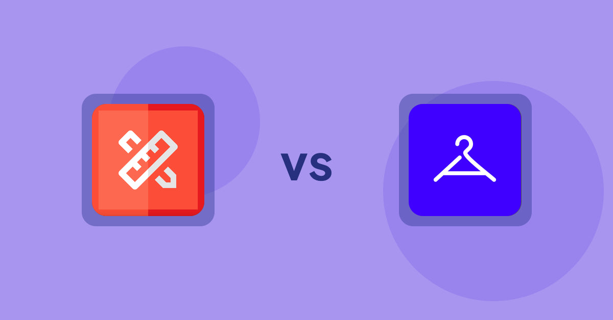 Shopify Product Display Apps: RT: Size Chart, Size Guide vs Aiuta