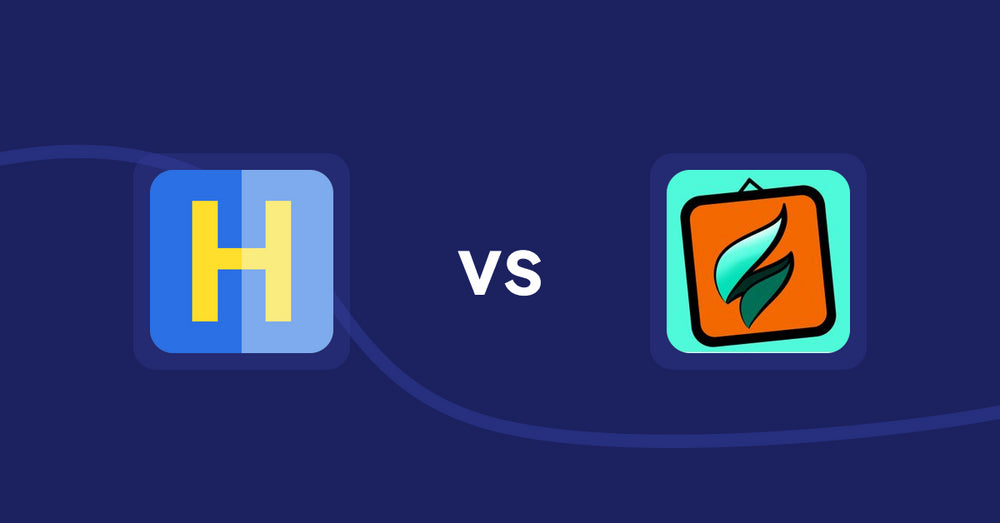 Shopify Product Display Apps: HiVar: Hide Sold Out Variants vs SMART ‑ Art Product Builder