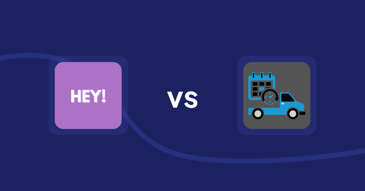 Shopify Product Display Apps: Hey! Product Page Banner & Text vs. H3 Estimated Delivery