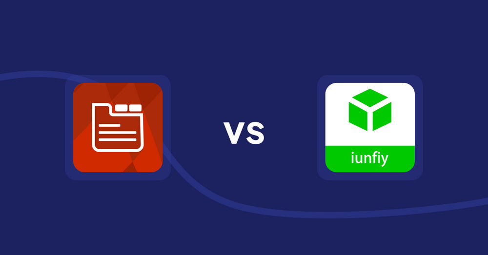 Shopify Product Display Apps: Tabs: SEO Product Tabs with AI vs. iunfiy • Related Products
