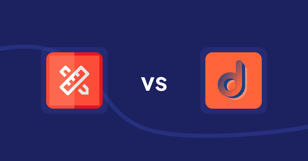 Shopify Product Display Apps: RT: Size Chart, Size Guide vs Social Shopper Pro ‑ Instagram