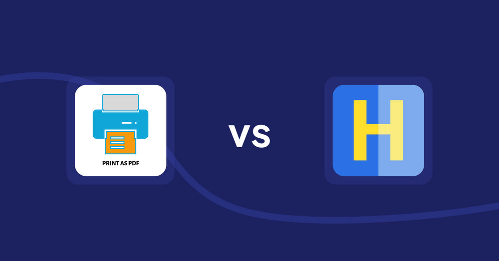 Shopify Product Display Apps: LitPDP ‑ Print as PDF vs HiVar : Hide Sold Out Variants