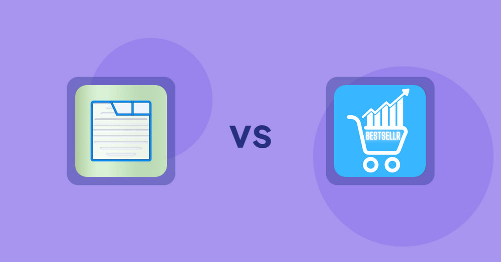 Shopify Product Display Apps: Ecom Product Descriptions vs Bestsellr