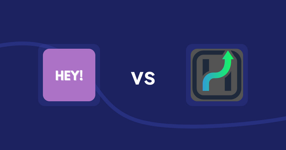 Shopify Product Display Apps: Hey! Product Page Banner & Text vs. Heuristic Commerce
