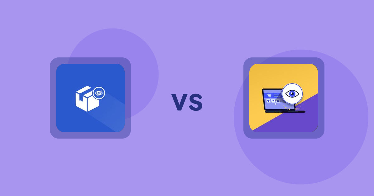 Shopify Product Display Apps: Addify ‑ Hide Products vs. ReVisit‑Recent Viewed Products
