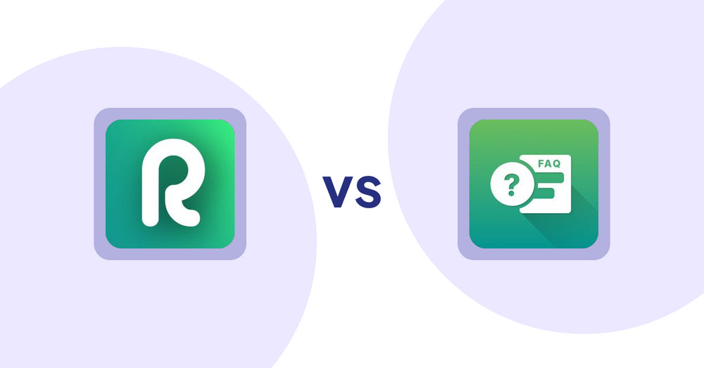 Shopify Product Display Apps: ReelTok Shoppable Videos + UGC vs FAQ Expert: Product FAQ