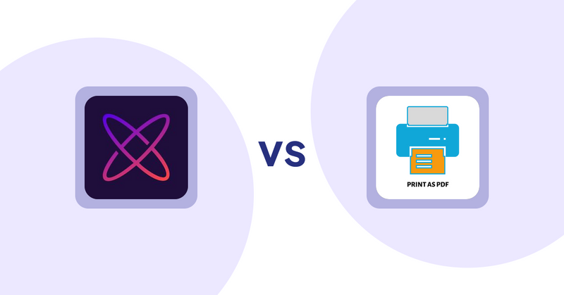 Shopify Product Display Apps: Meteor Mega Menu & Navigation vs. LitPDP ‑ Print as PDF