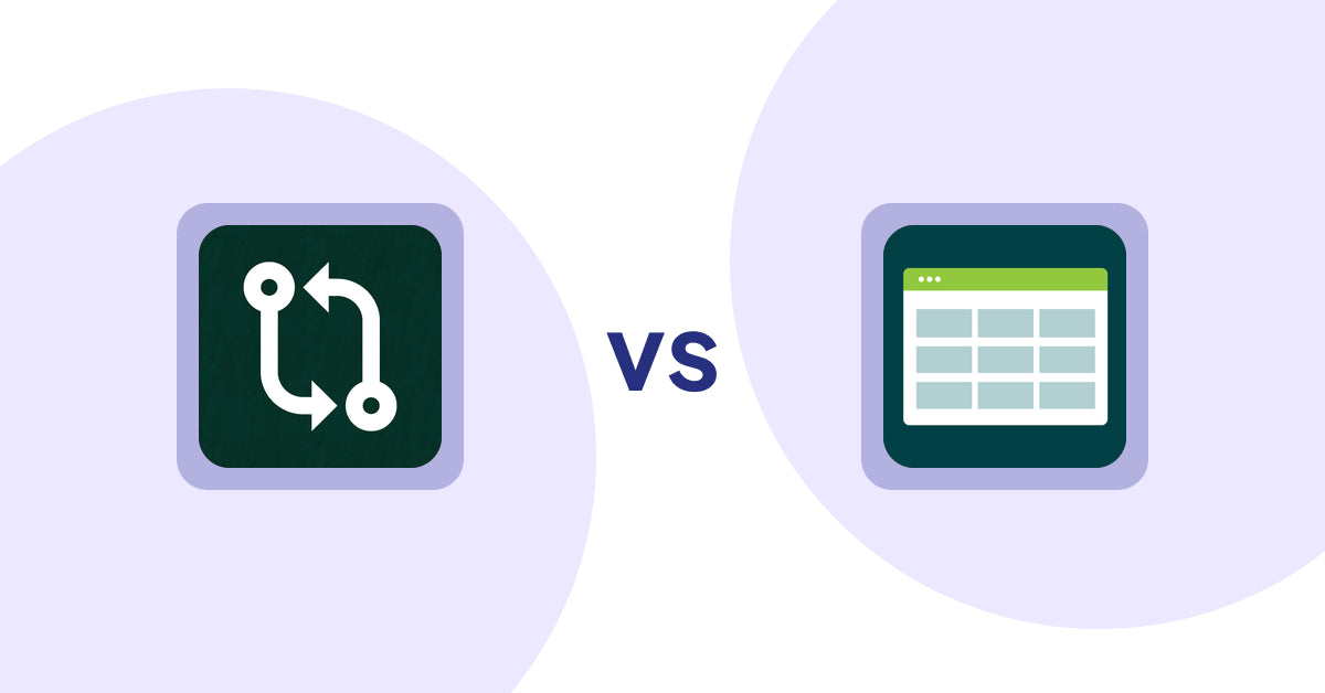 Shopify Product Display Apps: Compareder ‑ Product Compare vs Product Table
