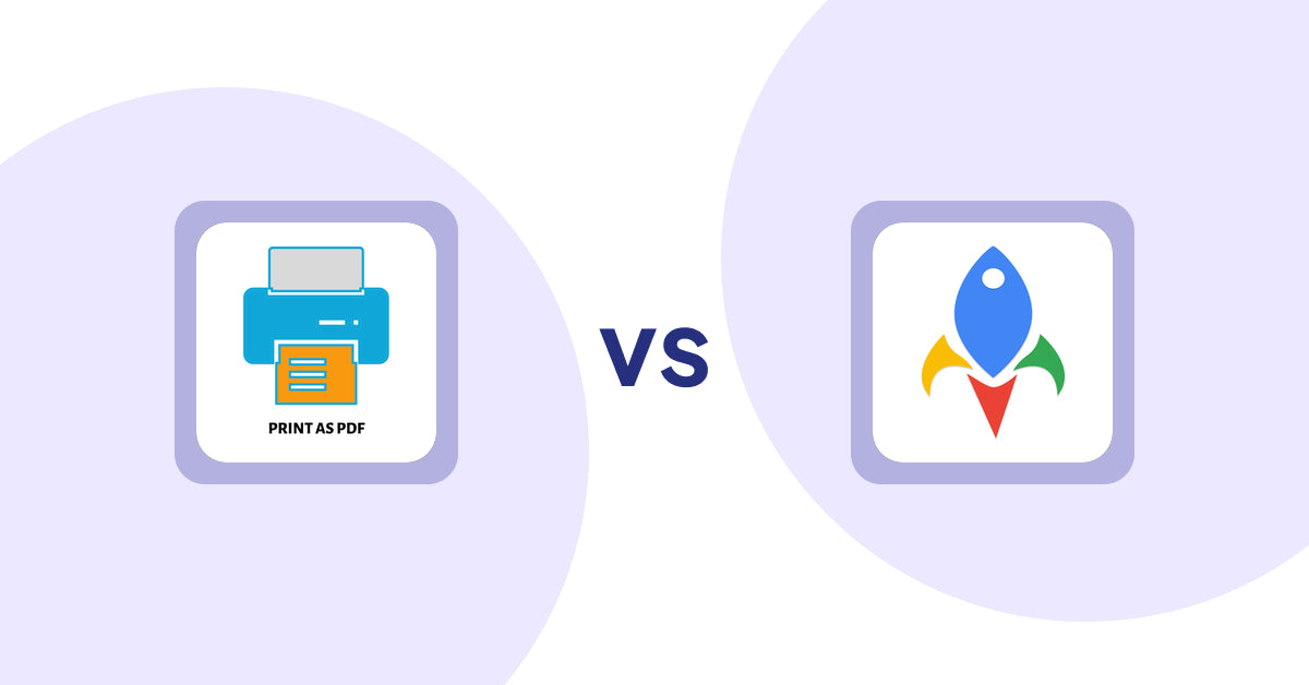 Shopify Product Display Apps: LitPDP ‑ Print as PDF vs Jedi Back In Stock Admin Alert